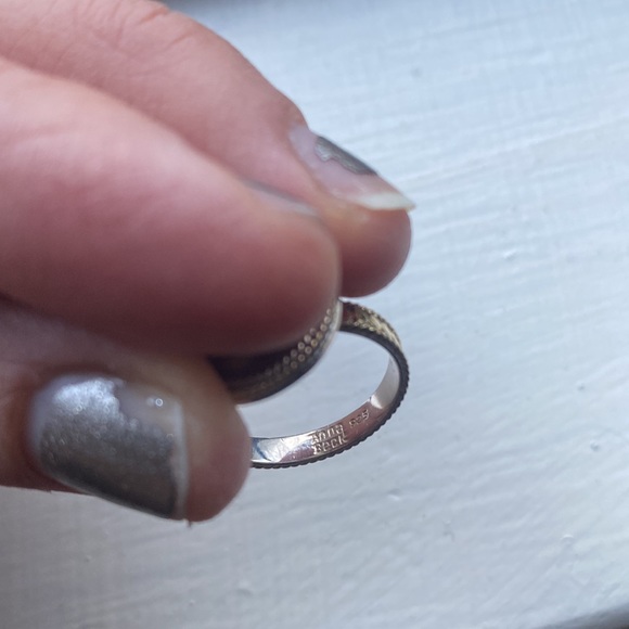 Like new Anna beck OM ring size 7 gold and 925 silver - Picture 8 of 10